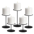 Gold Set of 5 Iron Candle Holders M75429