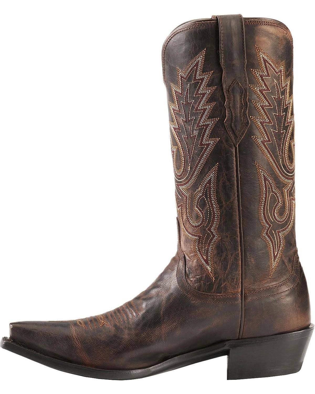 Chocolate Madras Goat Cowboy Boots K412
