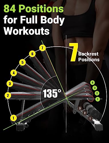 Black Adjustable Weight Bench M24275