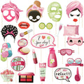 26 PCS Spa Party Photo Booth Props J42088