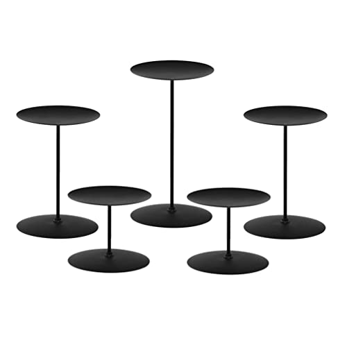 Gold Set of 5 Iron Candle Holders M75429