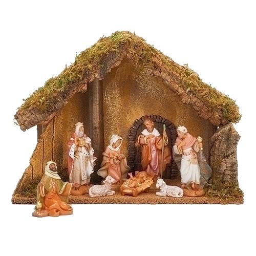 8 Piece 5 Scale Nativity Set with Stable V62522