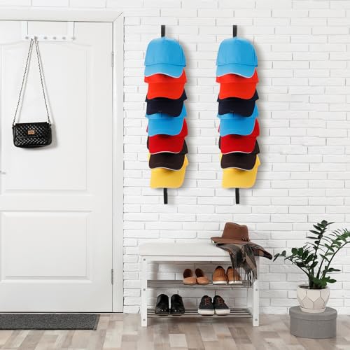 Reddish Brown Wooden Hat Rack with 10 Hooks F4195