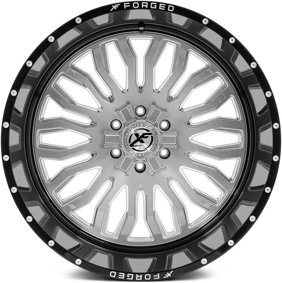 Milled Brushed with Black Lip 20x9 Wheel P789