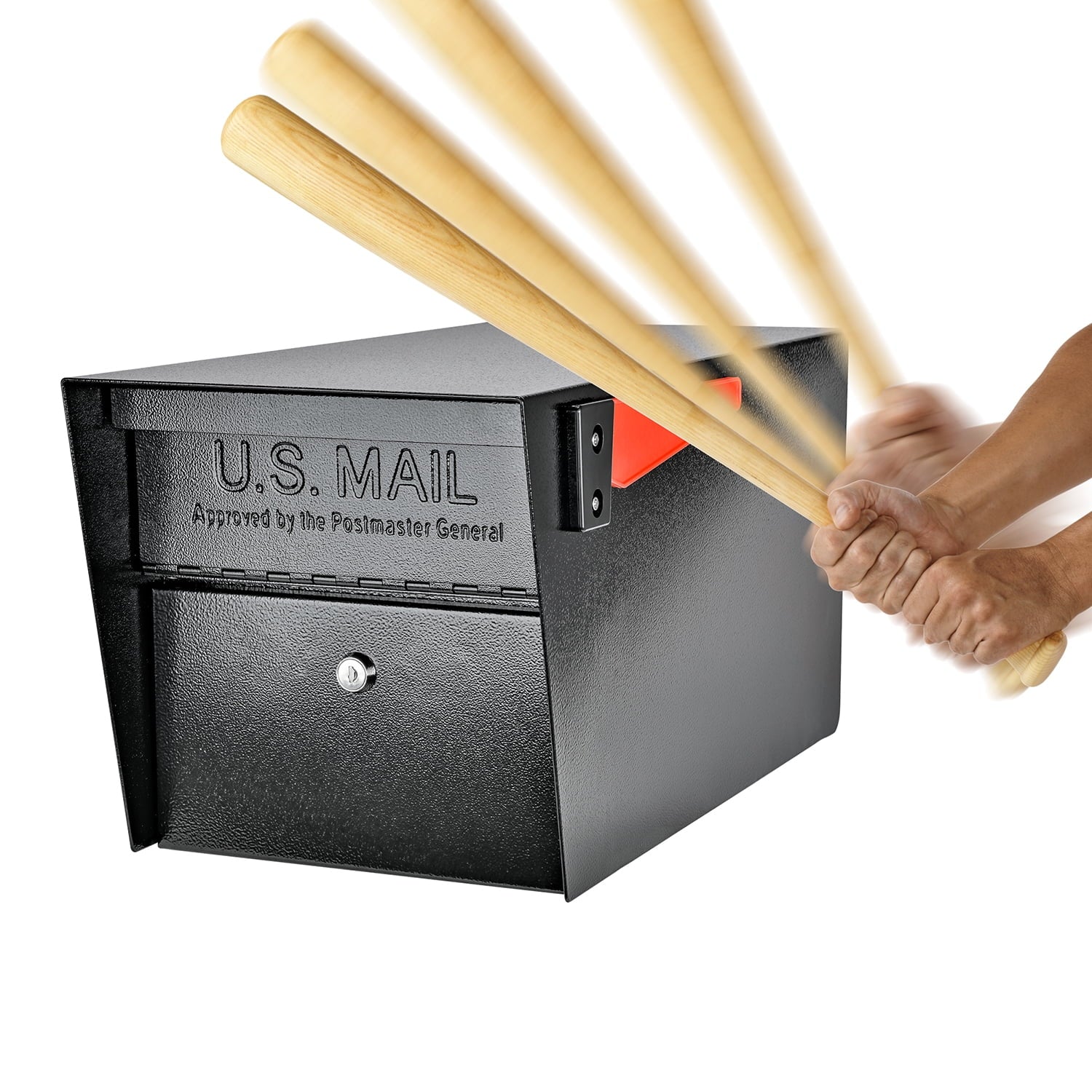 Black Locking Security Mailbox K5994