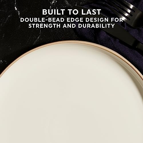16-Pc Stoneware Dinnerware Set, Navy V719