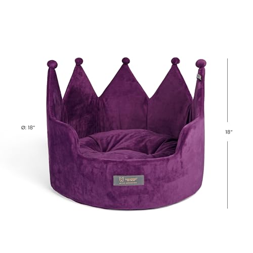 Royal Gray 18" Washable Micro-Plush Round Pet Bed X959