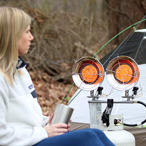 Double Tank Top Outdoor Propane Heater X1600