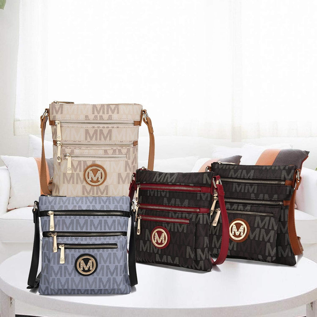 Black Multi Compartments Crossbody S515035
