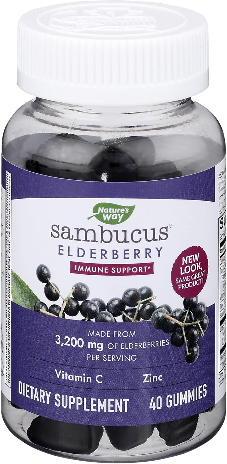 40 Gummies Black Elderberry with Vitamin C and Zinc M82376