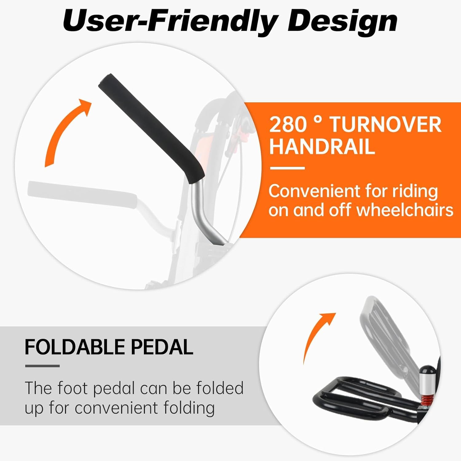 Lightweight Aluminum Folding Transport Wheelchair D305