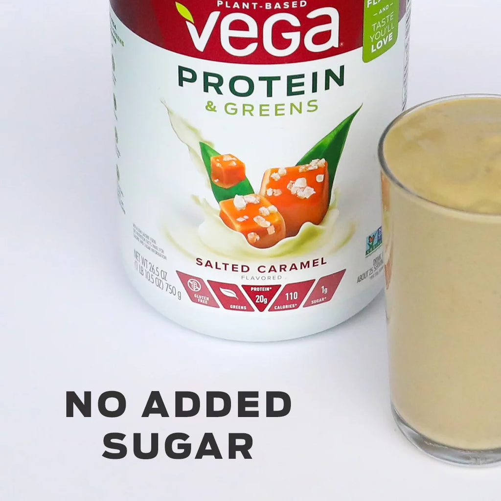 Salted Caramel Plant Protein & Greens Powder, 20g Protein, 1.1 Lb W26236