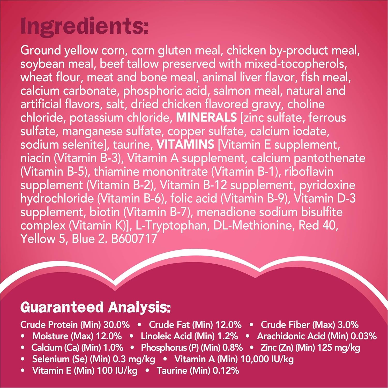 3.15 lb. Dry Cat Food J505877