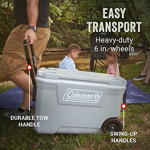 65-Quart Insulated Portable Rolling Cooler S92662