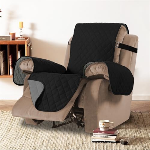 Grey Small Recliner Waterproof Sofa Cover V826831