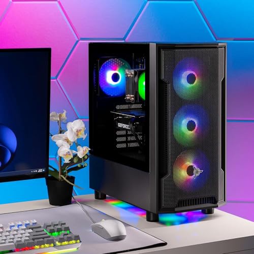 Black Gaming PC, Intel i7 12700F, RTX 4060, 1TB NVME, 16GB DDR4 RAM W22363