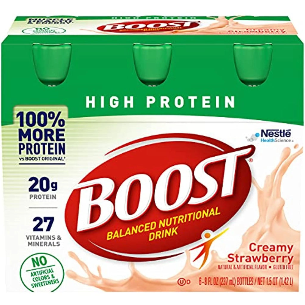 Creamy Strawberry 8 Fl Oz Bottles 6 Ct Pack Of 2 Nutritional Drink Q85888