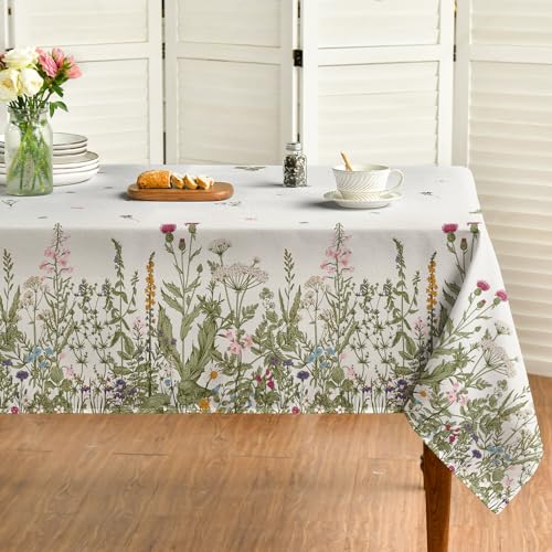 60x84 Inch Rectangular Floral Tablecloth N9607