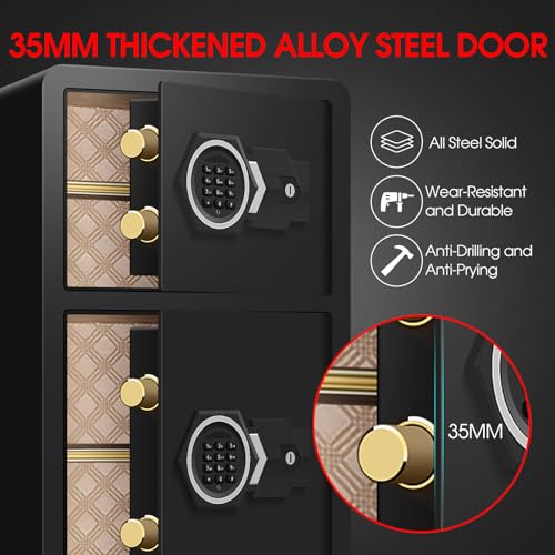 7.2Cu ft Water and Fireproof Large Safe with Two Departments G96091