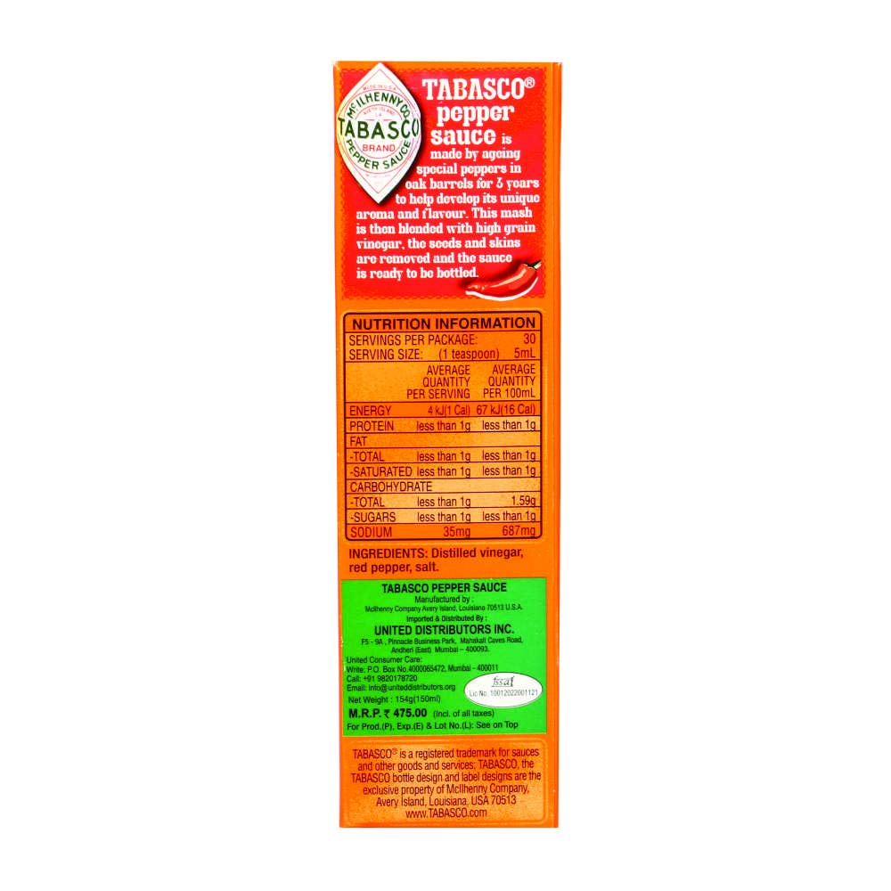 Original Hot Sauce, 5oz Bottle (Pack of 3) V57213