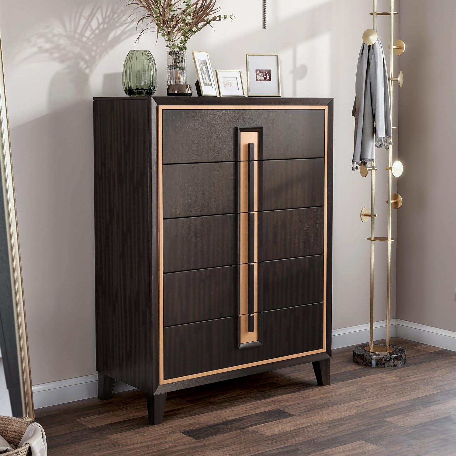 5-Drawer Solid Wood Chest G129