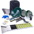 27pcs Gold Panning Kit with 50" Folding Sluice Box, Aluminum Alloy Mining Equipment N87456