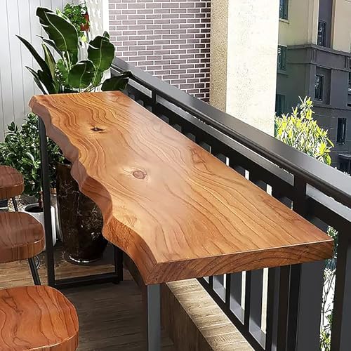 Solid Wood Bar Table Rectangle 78.7"L x 15.7"W x 41.3"H Brown X717020