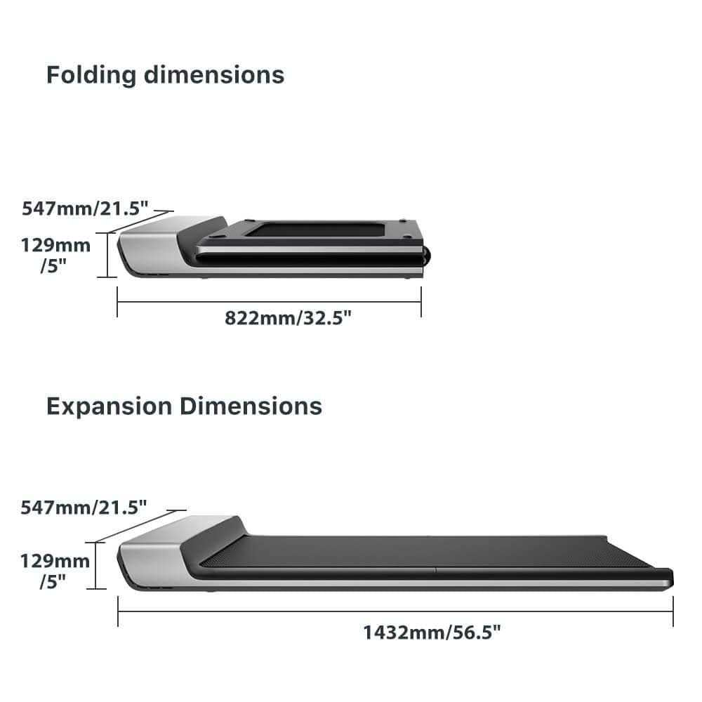 Grey Folding Treadmill F8800