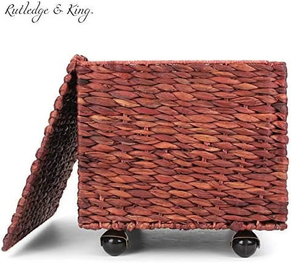 Natural Seagrass Rolling File Cabinet H374788
