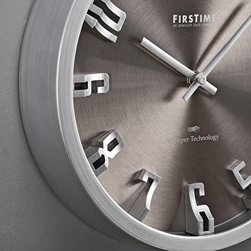 Silver 10 x 2 x 10 Wall Clock P20874