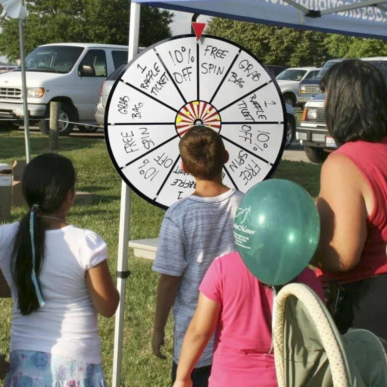 White Dry Erase Prize Wheel N183517