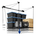Carbon Black 4x4 Ft Heavy-Duty Overhead Garage Storage Rack D3659