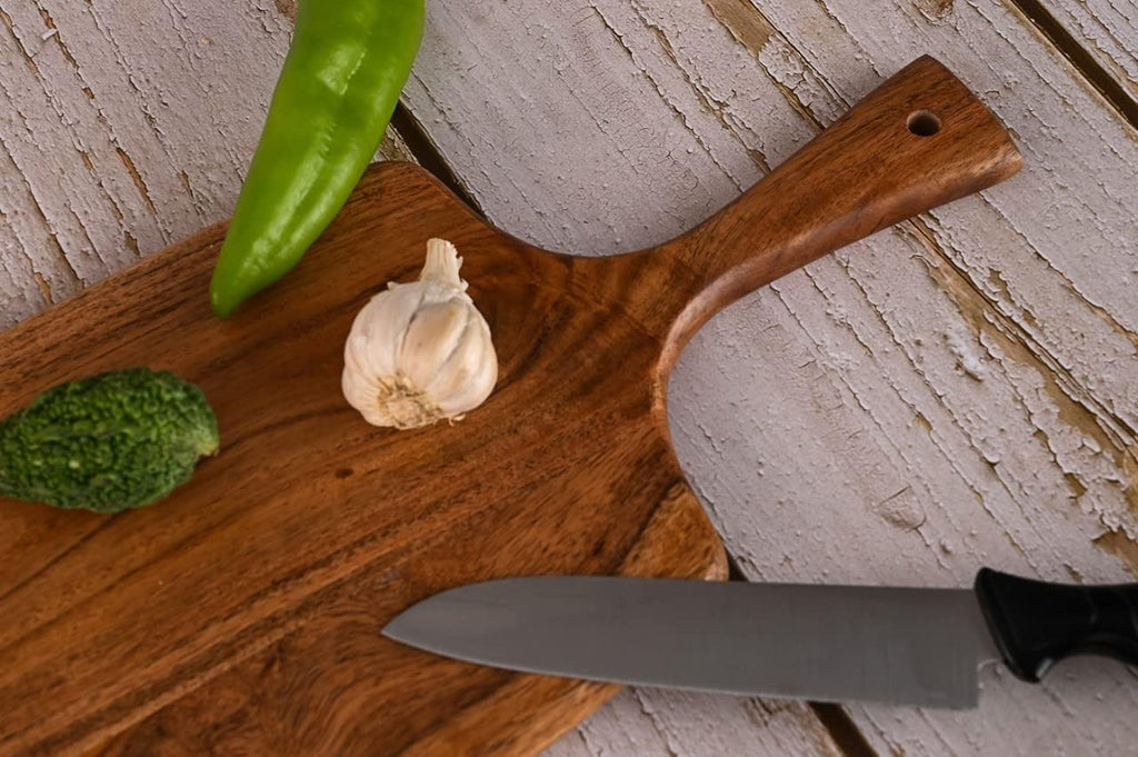 Acacia Wood Cutting Board 17 By 7 Inches U376