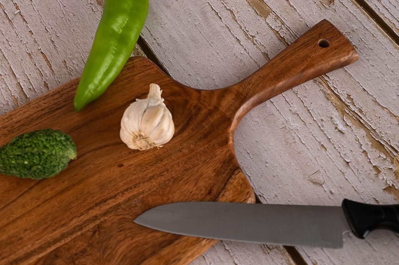 Acacia Wood Cutting Board 17 By 7 Inches U376