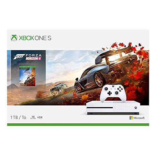 Xbox One S 1TB White Gaming Console with 4K Blu-Ray Player A6607