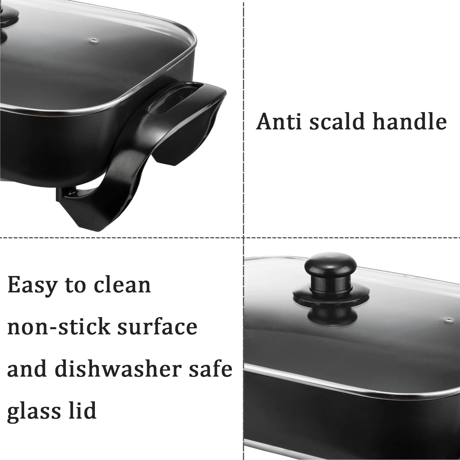 Large Capacity Nonstick Electric Skillet (16 inch) Y983255
