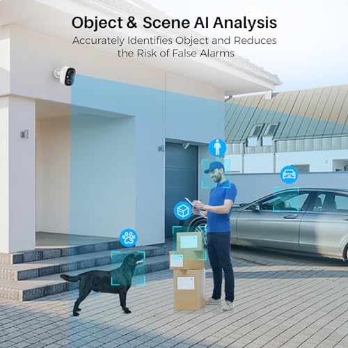 2K Wireless Outdoor Security Camera with Color Night Vision A344