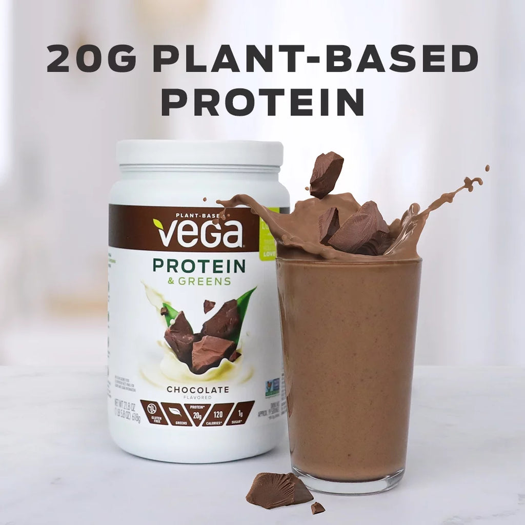 Salted Caramel Plant Protein & Greens Powder, 20g Protein, 1.1 Lb W26236