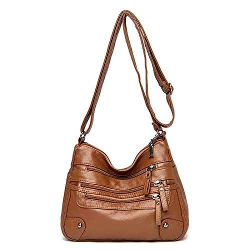 Soft PU Leather Crossbody Bag with Adjustable Strap K198366
