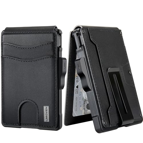 Slim Leather Bifold Wallet with Money Clip B98192