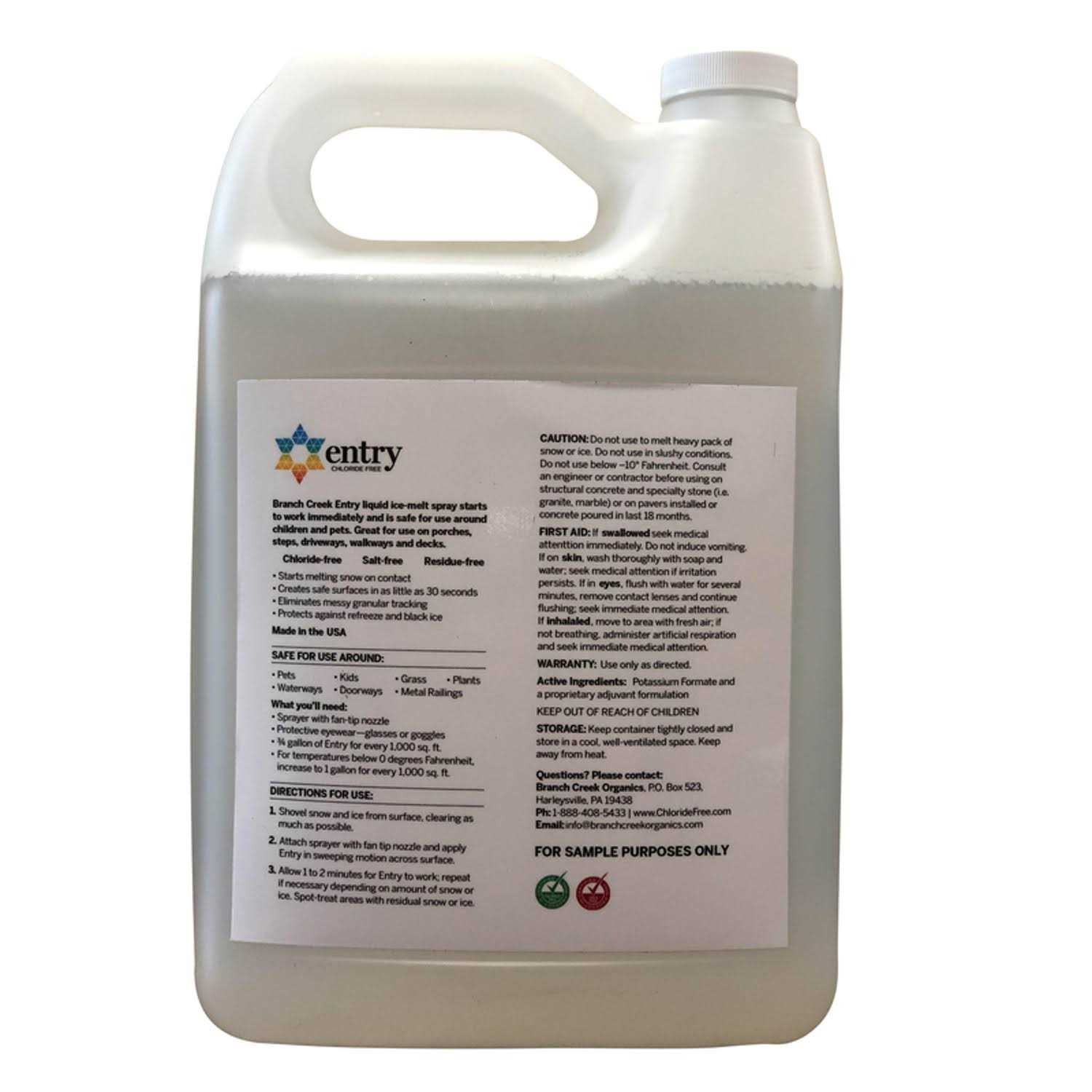 Entry Blended Liquid Ice Melt 1 gal I2229