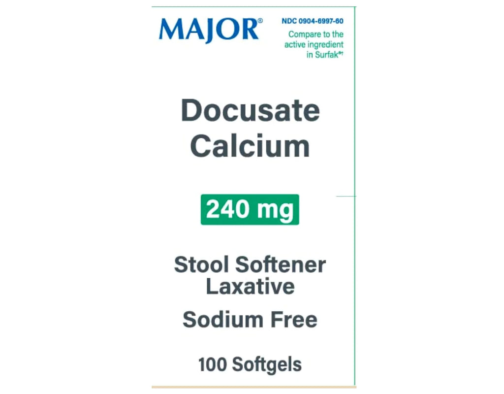 4 Pack 240mg Stool Softener Laxative Softgels, 100 Count O815