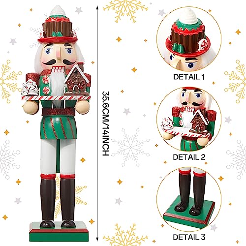 3 Pcs Pink Wooden Nutcracker Figures O675