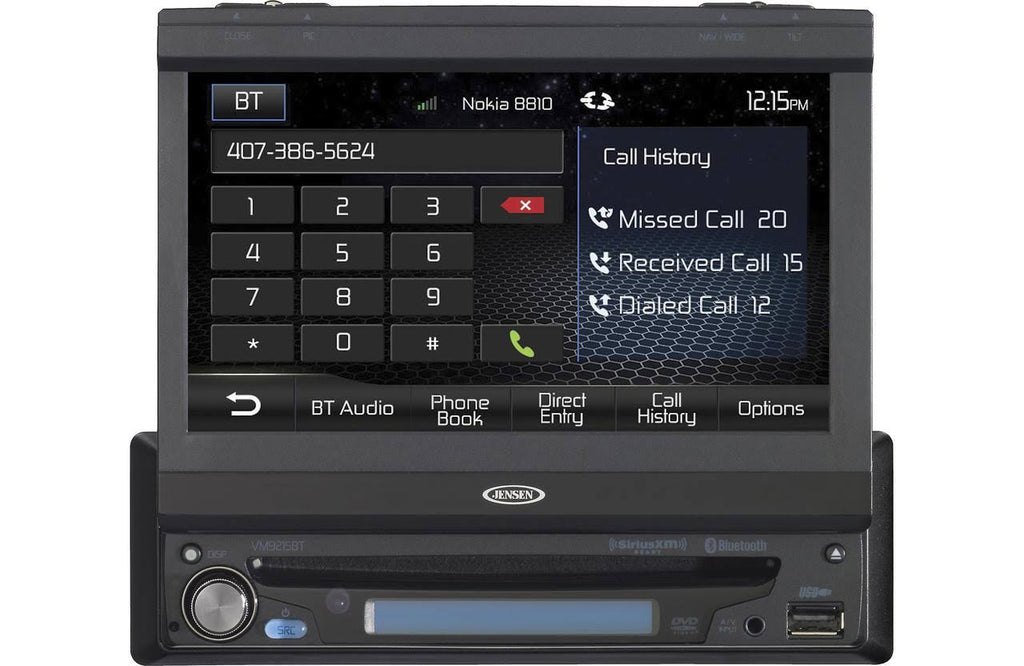 1-Din Widescreen LCD Multimedia Car Receiver T415