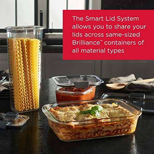 8-Cup Glass Food Container with Lid (2 Pieces) X93178