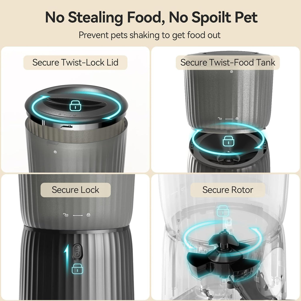 4L Automatic Cat Feeder with Dual Power Supply Q51586