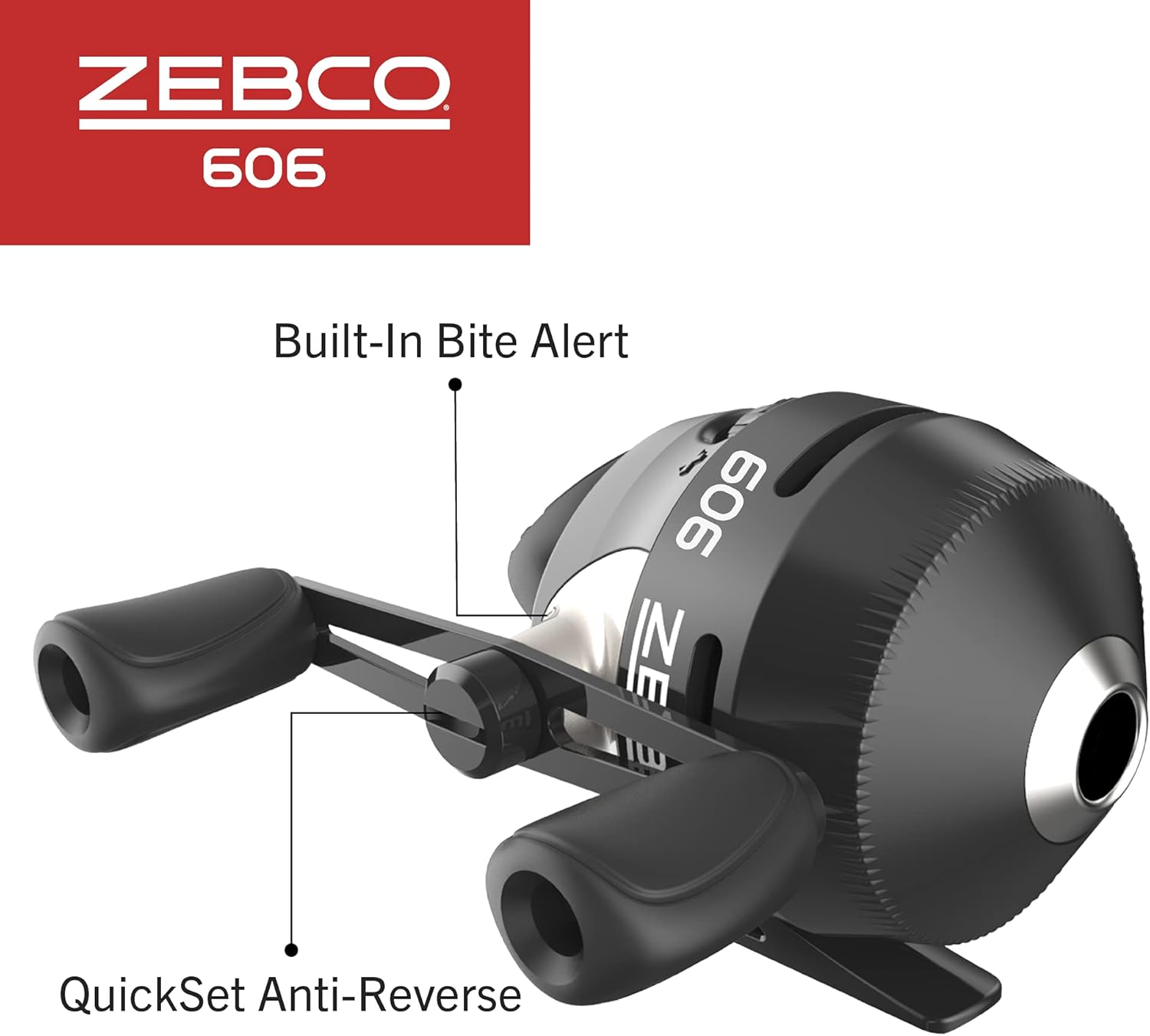 Black Size 60 Spincast Fishing Reel with 20-Pound Fishing Line E924103