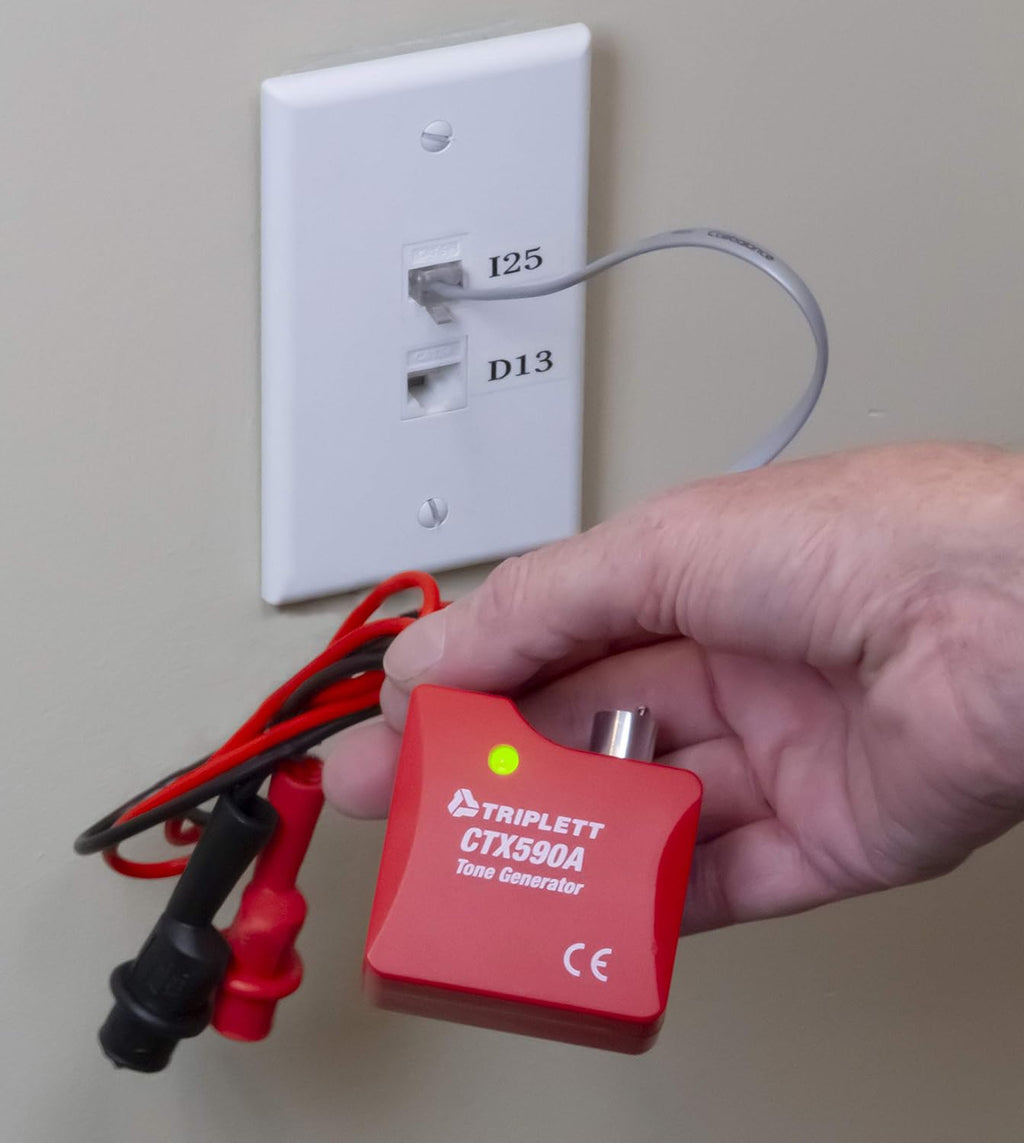 Tone and Probe Wire Trace and Cable Test Kit with RJ11, RJ45, and Alligator Clips G67632