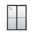 42 inch x 70 inch Framed Sliding Shower Door, Black N507
