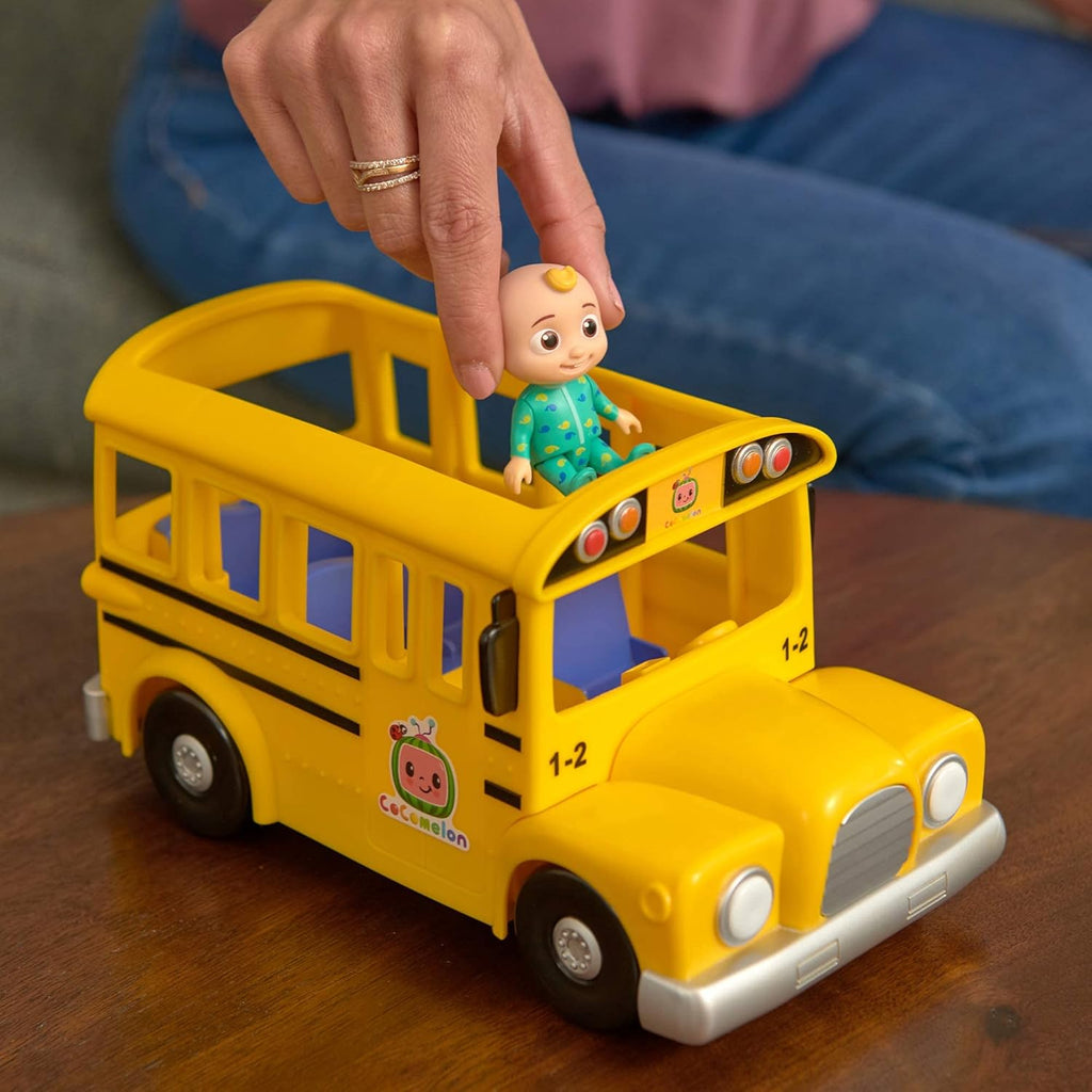 Musical Yellow School Bus with Removable JJ Figure H71954